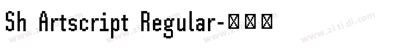 Sh Artscript Regular字体转换